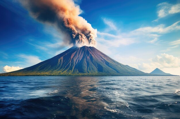 Eruption of Volcanic Krakatoa