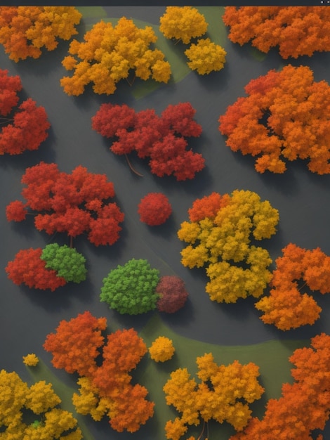 Foto ervaar de levendige kleuren van de herfst met ons generatieve ai-platform