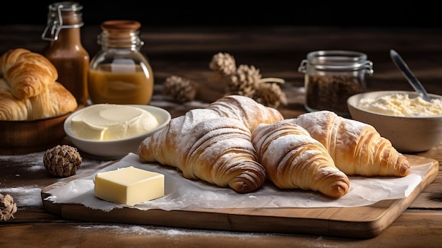 Ervaar de magie van het Frans bakken van verse croissants met bloemboter en gist