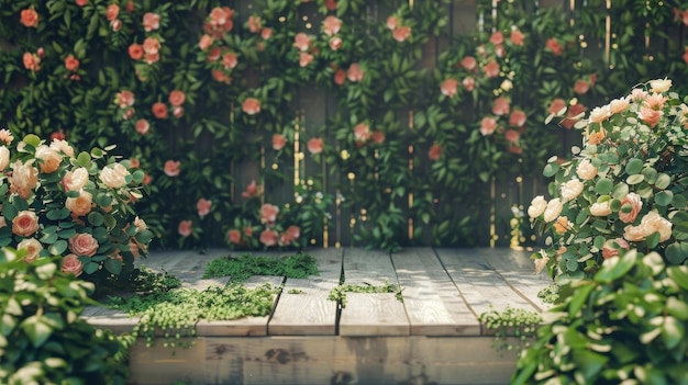 イギリスの庭園のオアシスに逃げる 絵画的なポディウムで 完璧にマニキュアされたヘッジを展示する