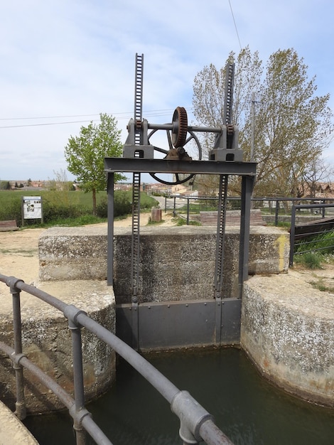 Esclusa multiple del Canal de Castilla en Fromista