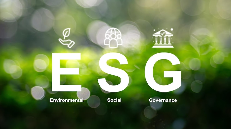 Photo esg 드 개념 환경 사회 거버넌스 투자 사업 녹색 기업