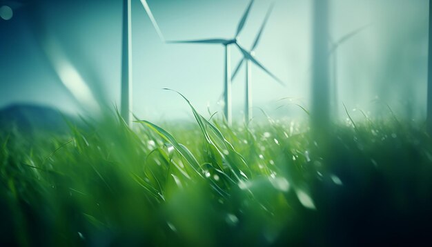 Photo esg green energy sustainable industry concept minimalist bright background