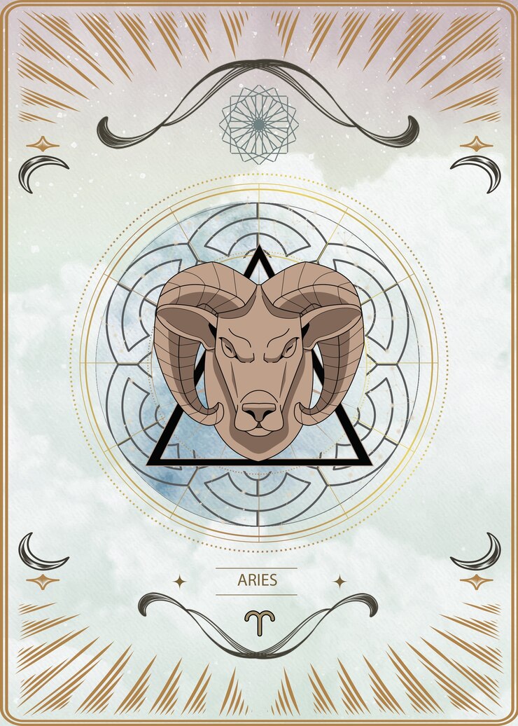 Photo esoteric composition for zodiac and astrology with zodiac sign