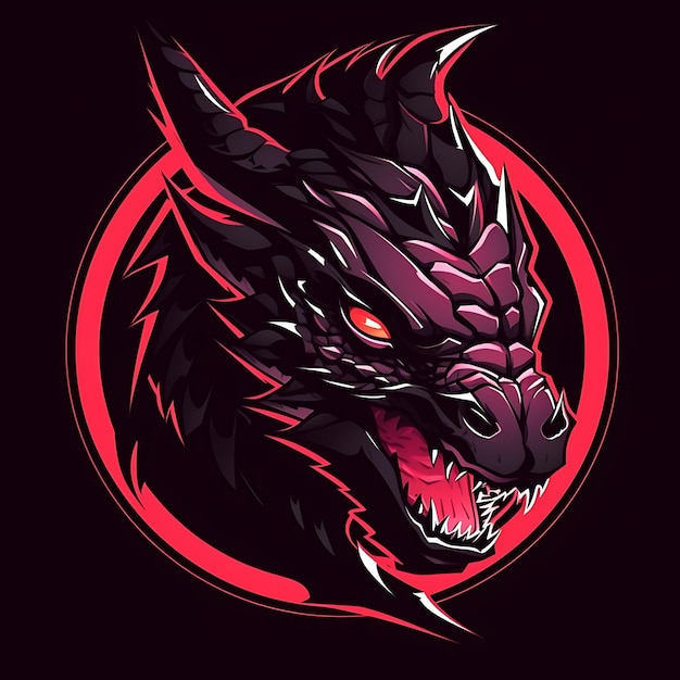 esport logodesign dragon vector illustration for t shirt design stocker logo banner etc