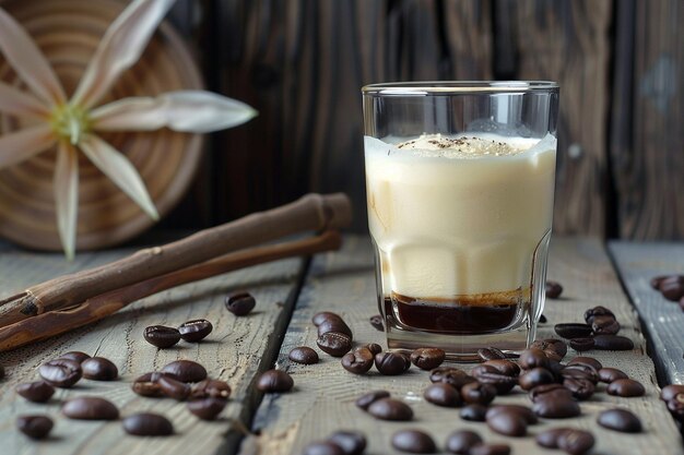 Espresso affogato with vanilla gelato