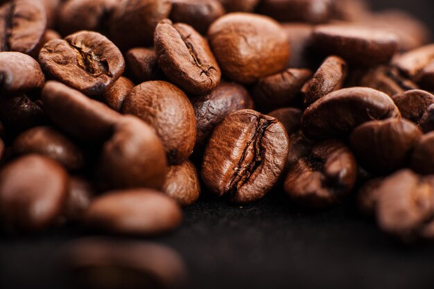 Espresso beans useable as a background Full ground of coffee beans