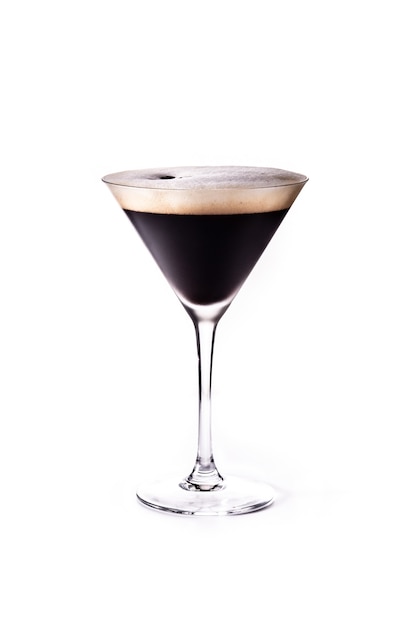  espresso cocktail isolated on white surface