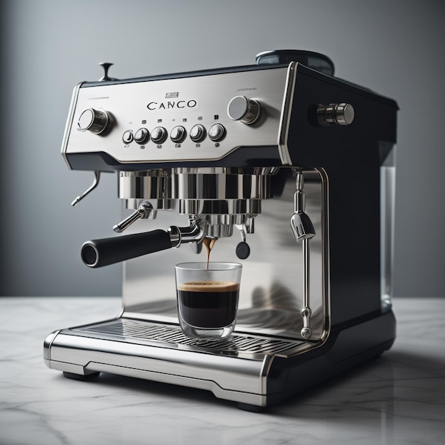 The Espresso coffee and machine