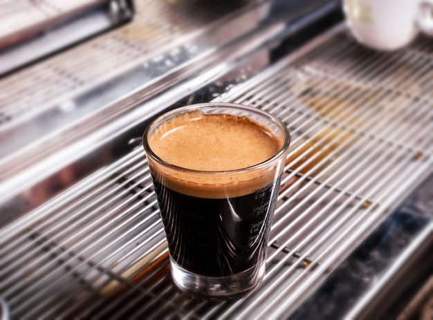 Espresso geschoten in coffeeshop