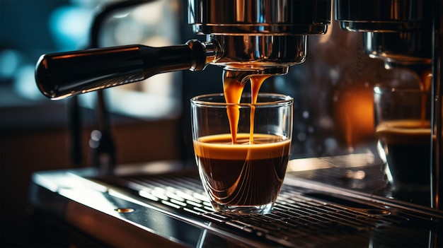 espresso gieten uit koffiezetapparaat generatieve ai