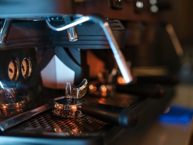 Espresso machine in a cafe