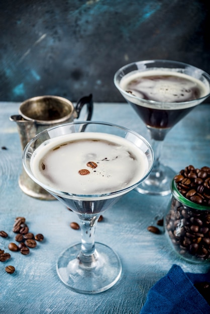 Espresso martini cocktail 