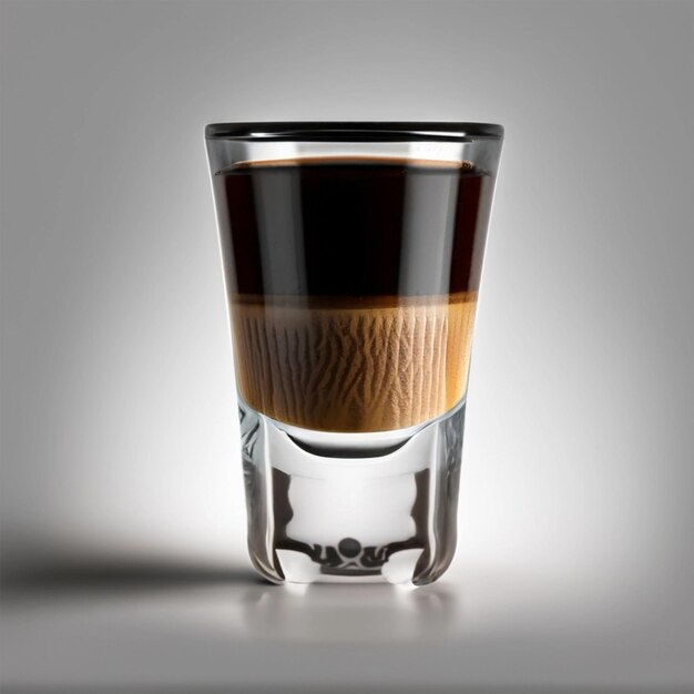 Foto oggetto isolato bicchierino per caffè espresso su sfondo bianco