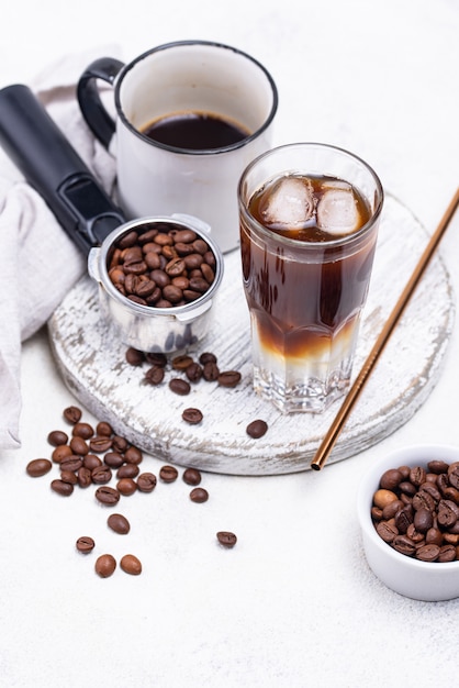 Espresso tonic, trendy coffee drink