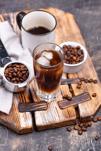 Espresso tonic, trendy coffee drink