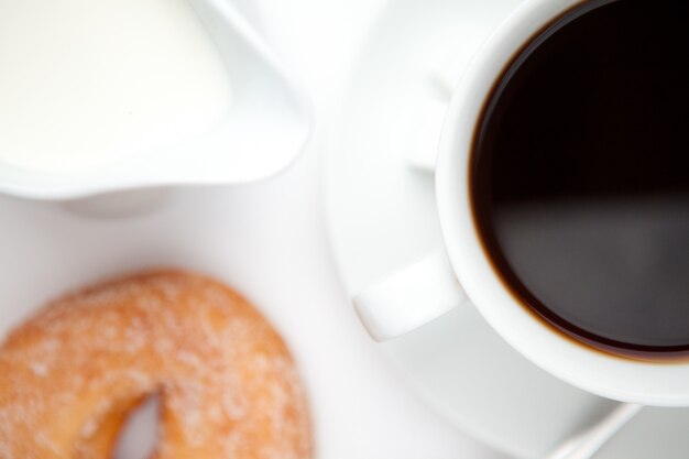 Espresso with doughnut