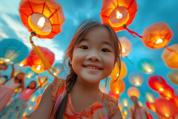 コミュニティの近所活動の本質 祝日祝いと魅力的な写真