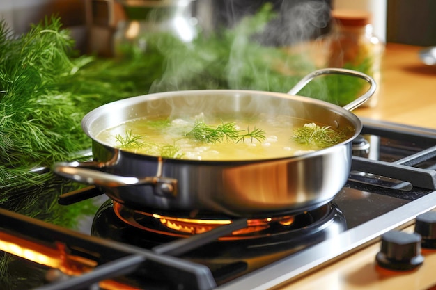 Essential cookware including a pot and pan displayed against a kitchen background ready for culinary adventures