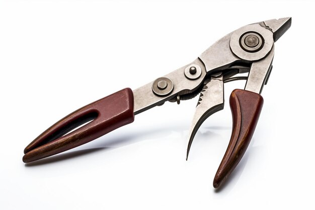 Essential Equipment Background Pliers on a white background
