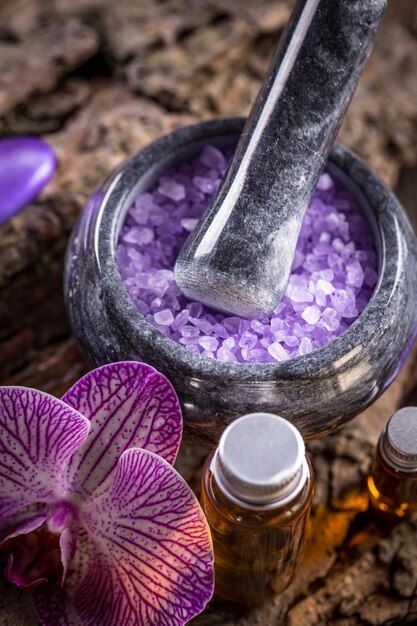 Essential oil and salt