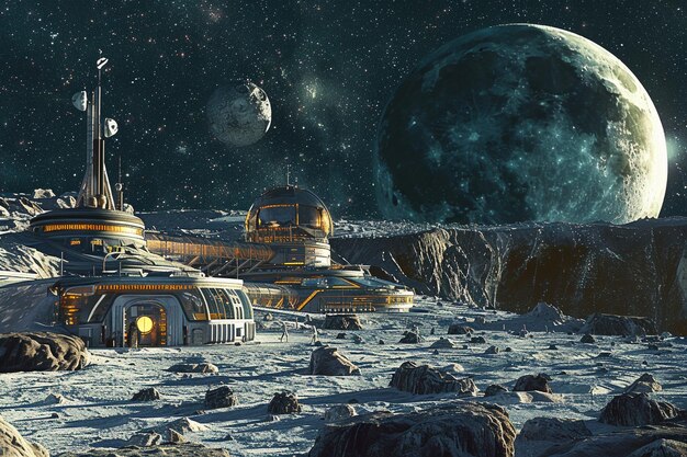 Establish the vision of space bases on moons of ro generative ai