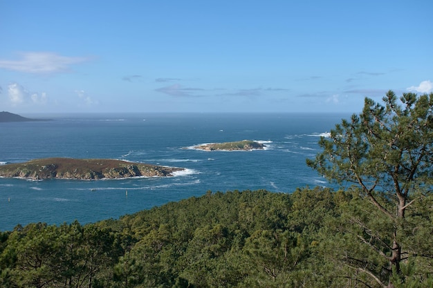 The Estela Islands in Nigrn in front of the Monteferro peninsula