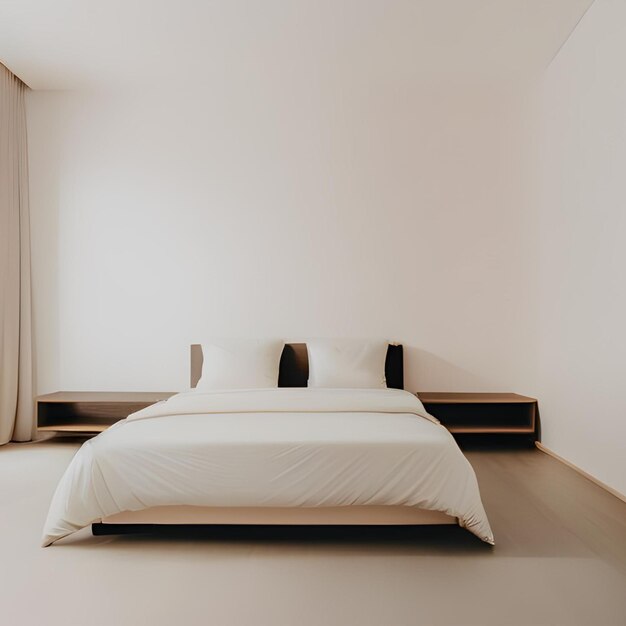 esthetic bedroom with modern interior