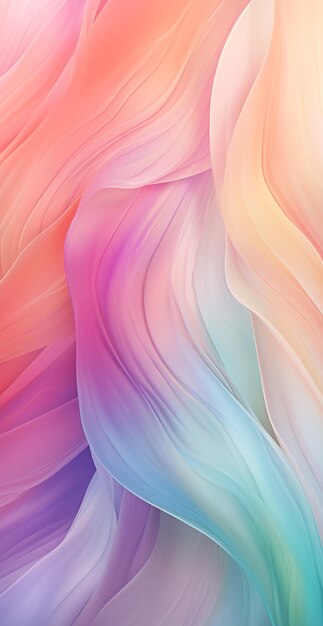 Esthetisch Kleurrijke zachte vormen golven achtergrond illustratie