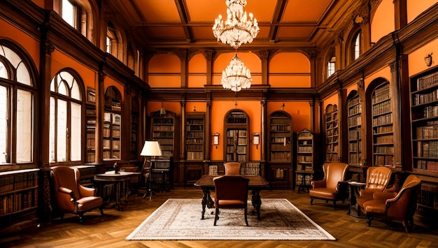 Foto esthetische bibliotheek