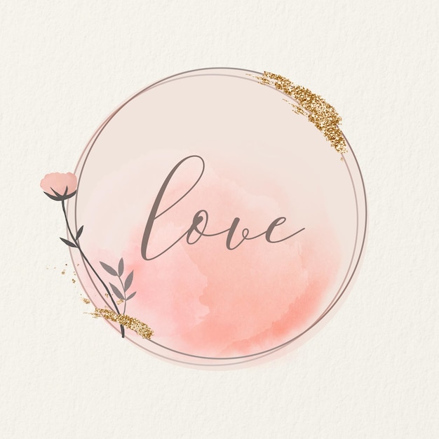 Esthetische liefde Instagram story highlight cover sjabloon