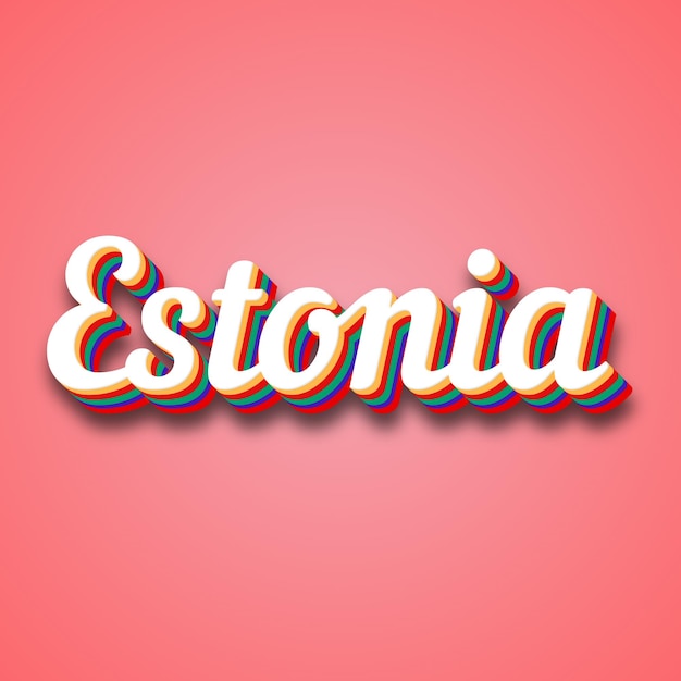 Foto effetto testo estonia foto immagine cool