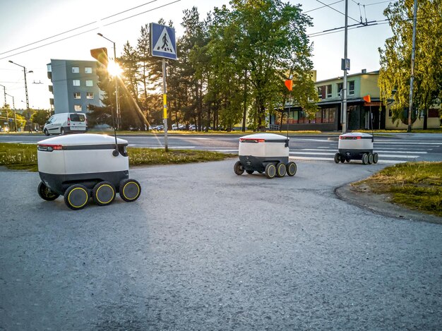 Photo estonian delivery robots