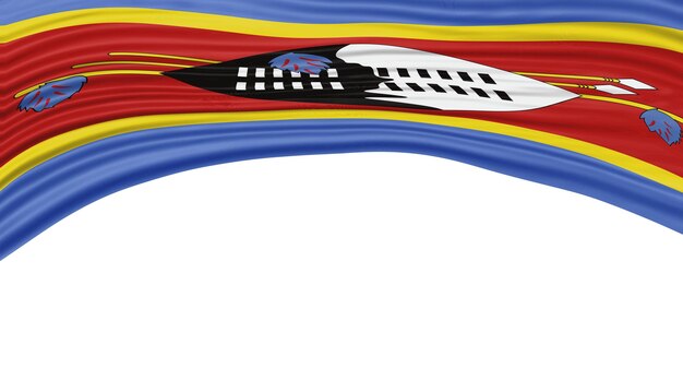 Eswatini Flag Wave National Flag Clipping Path
