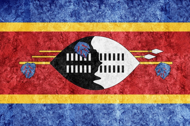 Eswatini Metallic flag Textured flag