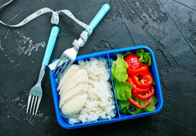 Eten in lunchbox