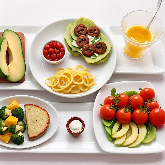 eten op een bord op de tafel