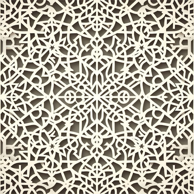 Eternal Blossom Een betoverende dans van bloemen en geometrische harmonie naadloos patroonontwerp