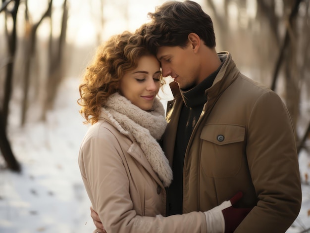 Eternal Embrace A Captivating Photo of a Person Experiencing Profound Love on Valentine's Day