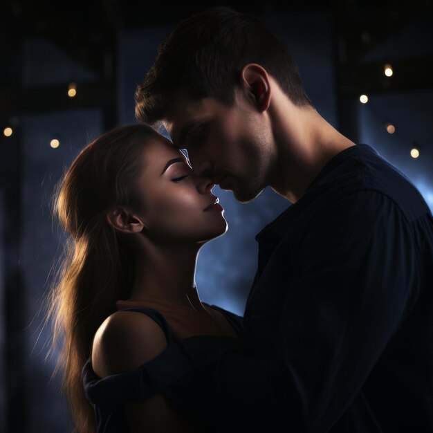 Eternally Enchanted A Mesmerizing 4K Nighttime Embrace Under the Moonlight