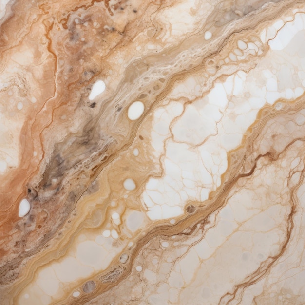 Ethereal Biomorphism Slimy Marble With Beige Stone Pattern