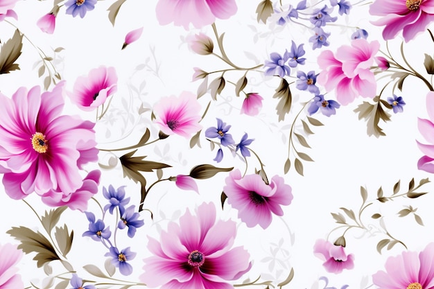 Ethereal Blossom Waltz Watercolor SymphonyWhimsical Floral Serenade Aqua Delights