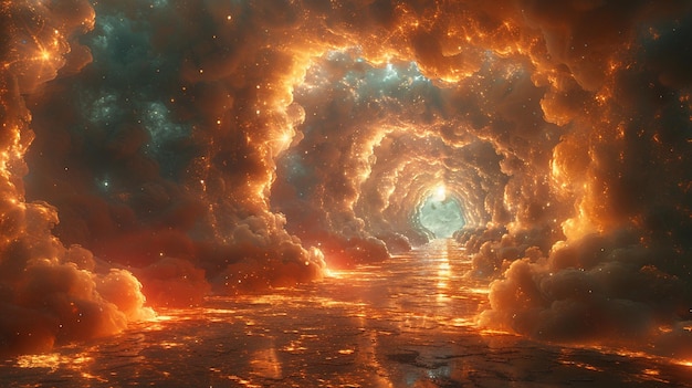 Ethereal Celestial Gateway A Wallpaper