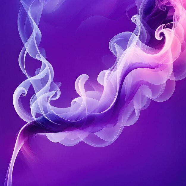 Ethereal dance of light and color abstract art in smoke waves