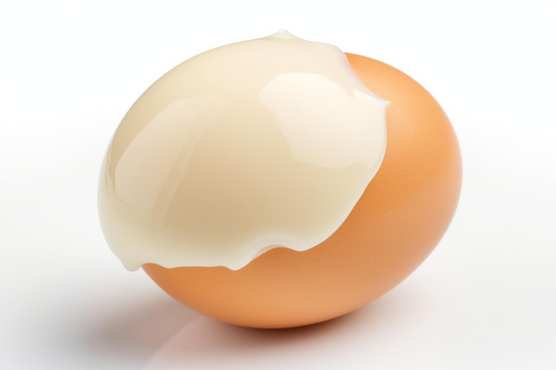 Ethereal Egg A CloseUp Elegance On a White or Clear Surface PNG Transparent Background