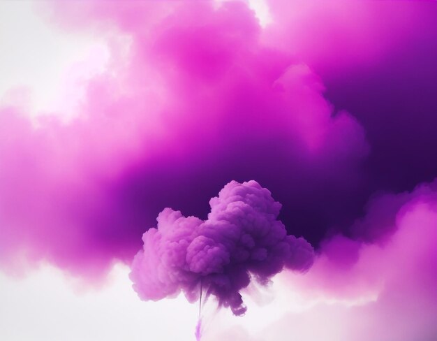 Foto eleganza eterica acquerello viola rosa macchia vernice esplosione di fumo