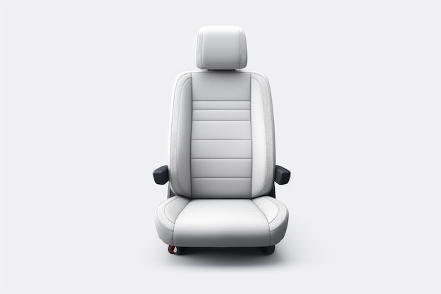 Photo ethereal elegance a white car seat floating in a sea of white on white or png transparent background