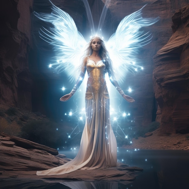 The Ethereal Emanation A Seraphic Encounter with Hathor the Radiant Mother Goddess of Light Amids