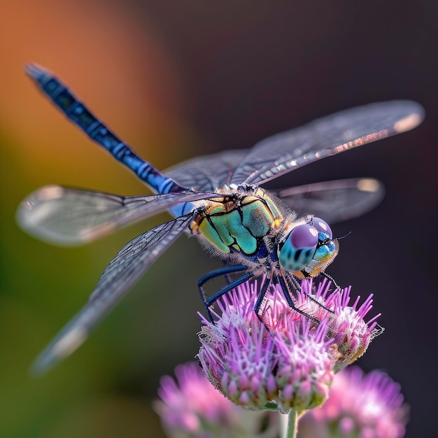 Ethereal Encounter Dragonfly-symfonie op Joe Pye Bloom