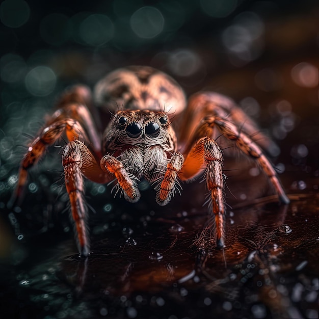 Ethereal Encounter Fine Art Macro Photography of a Dangerous Spider